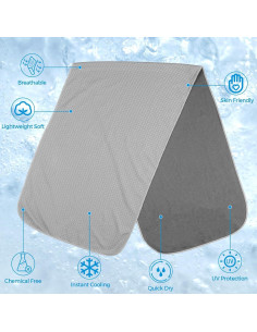 Toallas Enfriadoras Genérico 4 Piezas 101.6x30.5cm 2