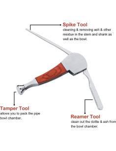 Juego de 3 Herramientas de Limpieza Mudder Acero Inoxidable 9cm 2