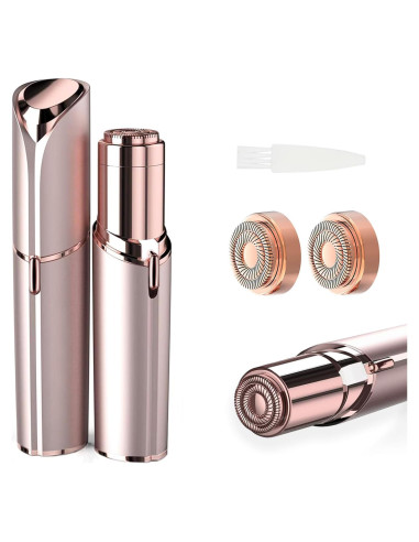 Afeitadora Facial para Mujeres Tuokiy con 2 Cabezas Repuesto