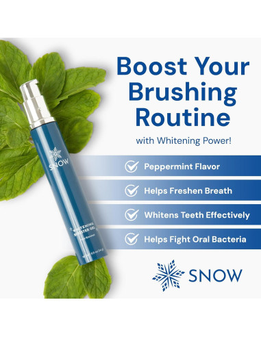 Gel Blanqueador de Dientes Snow - 18g - Vegano y Sin Sensibilidad