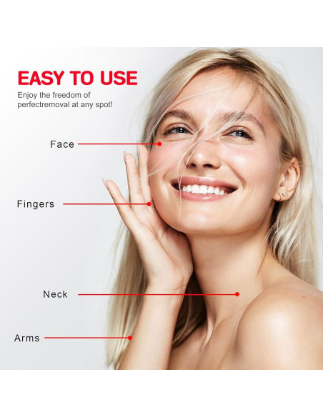 Afeitadora Facial para Mujeres Tuokiy con 2 Cabezas Repuesto