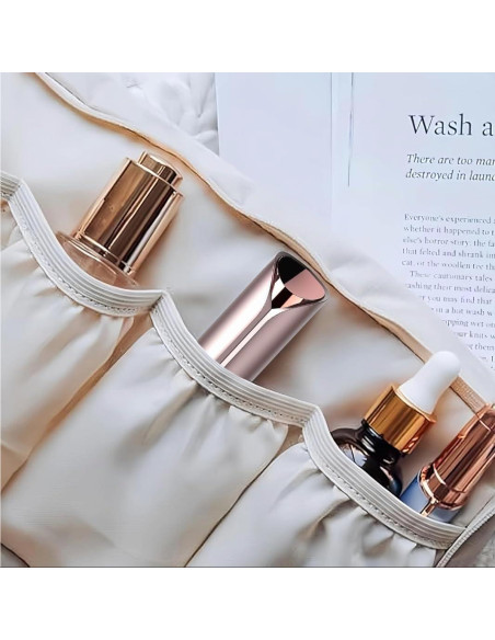 Afeitadora Facial para Mujeres Tuokiy con 2 Cabezas Repuesto