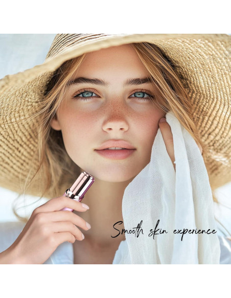 Afeitadora Facial para Mujeres Tuokiy con 2 Cabezas Repuesto