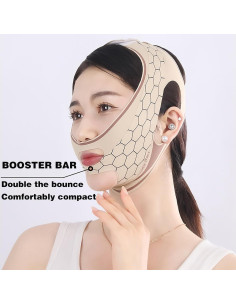 Cinturón Reutilizable Elevador Facial V-Line DLSZKJ 23-27 cm 2