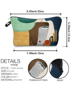 Bolsa de Maquillaje Multifuncional Deanfun 3 Piezas 3D 2