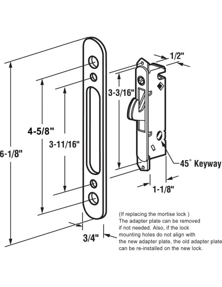 Juego de Manijas Deslizantes ACEPLANET con Cerradura de Mortaja