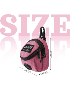 Bolso Dispensador de Desechos para Perros Talltalk 2 en 1 - Rosa y Gris 2