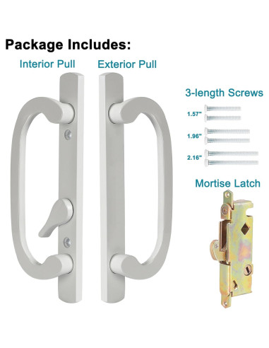 Juego de Manijas Deslizantes ACEPLANET con Cerradura de Mortaja