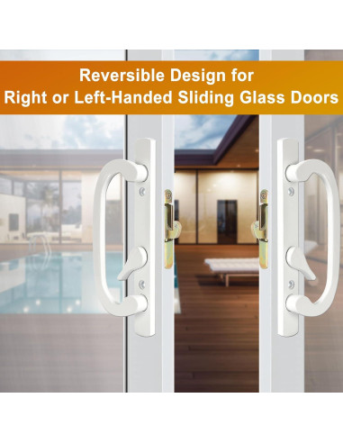 Juego de Manijas Deslizantes ACEPLANET con Cerradura de Mortaja