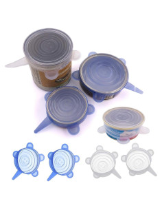 Tapa de Latas para Mascotas COMTIM - Silicona Estirable, 4 Pzas