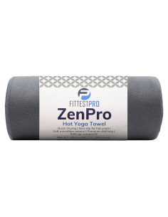Toalla de Yoga Antideslizante Fittest Pro Microfibra 182x67 Gris