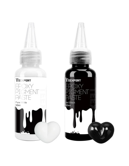 Pasta de Pigmento Epóxico Teexpert 100ml Negro y Blanco