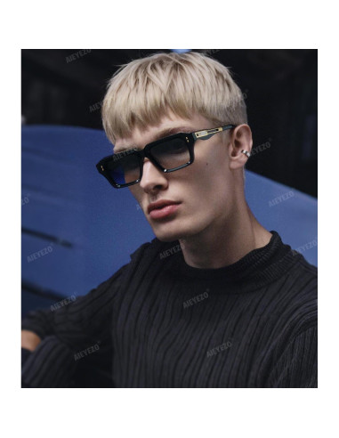 Gafas de Sol Rectangulares AIEYEZO UV400 Moda Retro