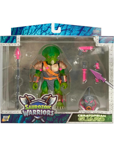 Figura de Acción Guerrero Saurozoico Guardián Ceratopsiano 15.24 cm
