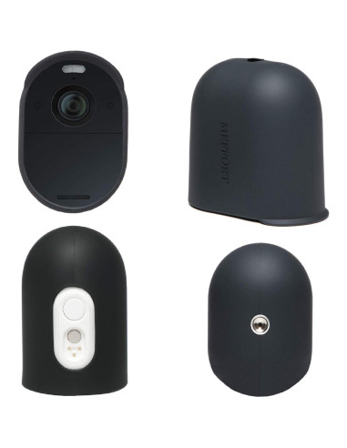 Funda de silicona Meffort Inc para cámara Arlo Essential - Negro