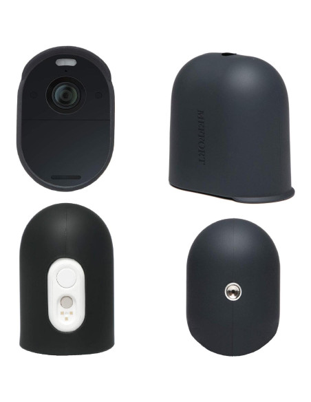 Funda de silicona Meffort Inc para cámara Arlo Essential - Negro