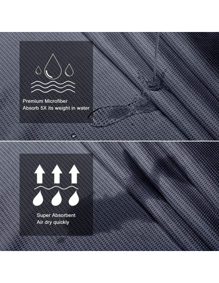 Toalla de Yoga Heathyoga Antideslizante 182.88x66.04cm Microfibra Toalla de Yoga Heathyoga Antideslizante 182.88x66.04cm Microfibra
