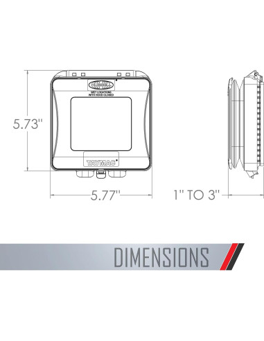 Cubierta Expandible TayMac ML2500G a Prueba de Clima 2 Ganglios