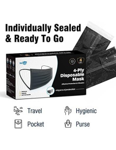 Máscaras Faciales Desechables WeCare - 50 Unidades Colores 2