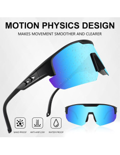 Gafas de sol deportivas OULAIQI UV400 polarizadas unisex 2