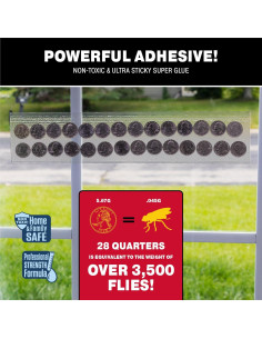 Trampas para Moscas Catchmaster XL 12 Unidades, Adhesivas y Seguras 2