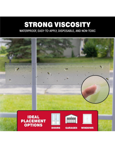 Trampas para Moscas Catchmaster XL 12 Unidades, Adhesivas y Seguras