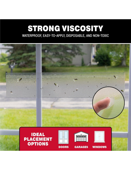 Trampas para Moscas Catchmaster XL 12 Unidades, Adhesivas y Seguras