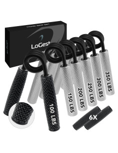 Conjunto de Agarre de Mano Logest 100-350LB 6 Paquetes Antideslizante