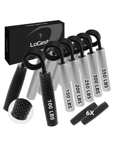 Conjunto de Agarre de Mano Logest 100-350LB 6 Paquetes Antideslizante