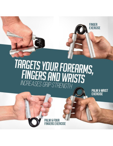 Conjunto de Agarre de Mano Logest 100-350LB 6 Paquetes Antideslizante