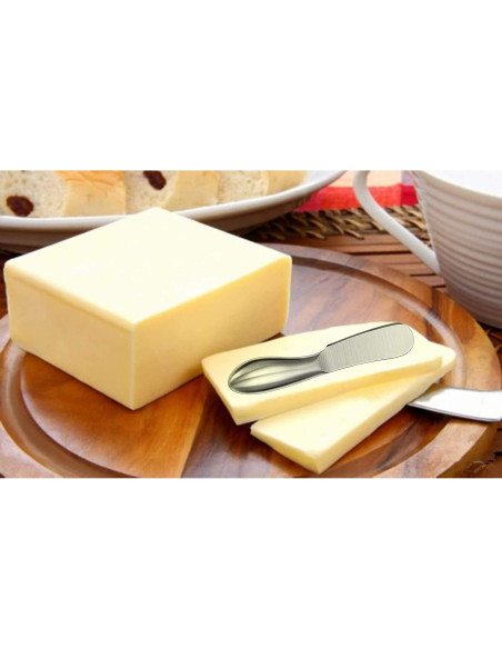 Juego de cuchillos para untar Linwnil 4 piezas acero inoxidable