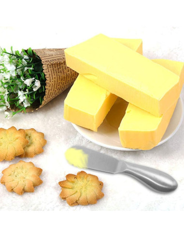 Juego de cuchillos para untar Linwnil 4 piezas acero inoxidable