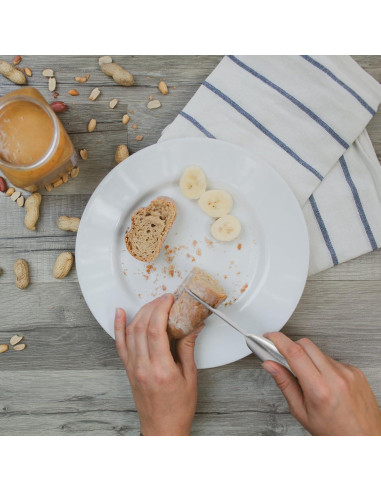 Juego de cuchillos para untar Linwnil 4 piezas acero inoxidable