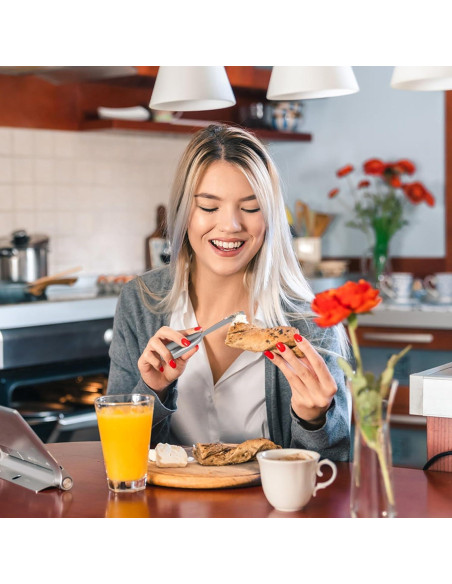 Juego de cuchillos para untar Linwnil 4 piezas acero inoxidable