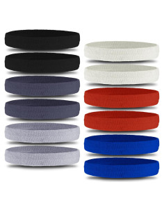 Banda de Sudor OutdoorEssentials - Paquete de 12 Multicolor