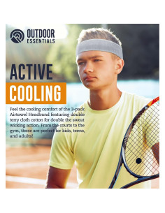 Banda de Sudor OutdoorEssentials - Paquete de 12 Multicolor 2