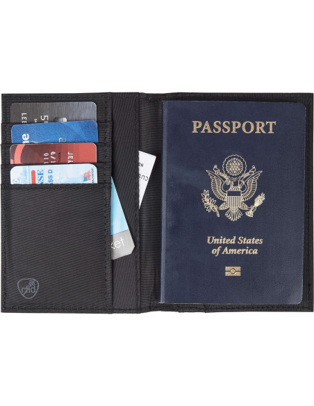 Funda para Pasaporte Travelon con Bloqueo RFID Negra