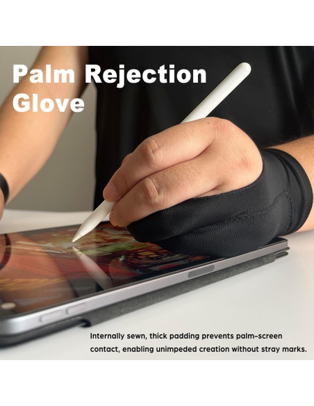 Guante de Dibujo Digital Timebetter - 2 Paquete, Tamaño M