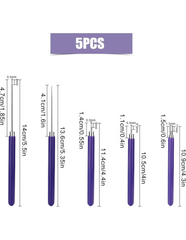 Juego de Herramientas de Quilling SAVITA, 5 Piezas para Manualidades