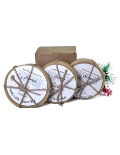 Jabón de Afeitar HushHush Farms 3 Barras 142g Natural Ecológico