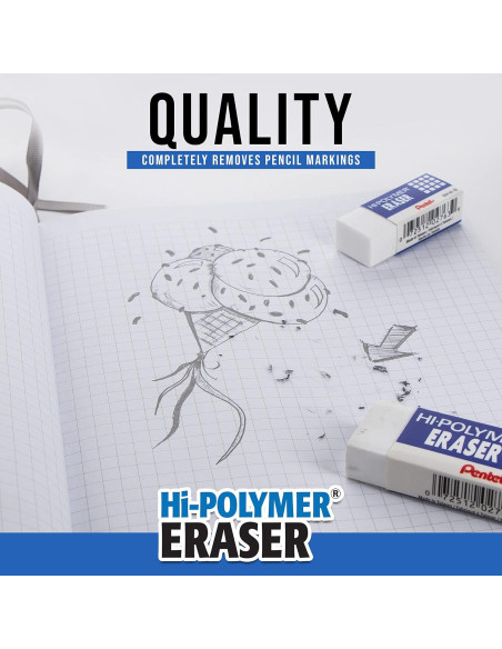 Borrador Pentel Hi-Polymer Super XL Blanco 150g en Bloque Borrador Pentel Hi-Polymer Super XL Blanco 150g en Bloque