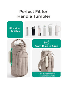 Bolsa Cruzada para Botella de Agua BAGSMART Negra 18-64 oz 2