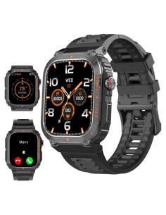 Reloj Inteligente Militar JnJnhkta P69 GPS Negro con Salud