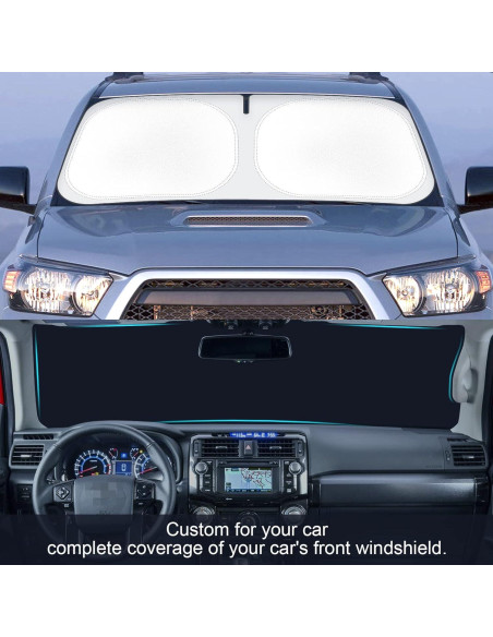Protector Solar Plegable SHINEHOME para Parabrisas Toyota 4Runner 2010-2025