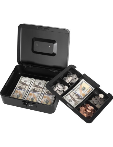 Caja de Dinero Goehiaul con Cerradura de Combinación 25x20x9cm