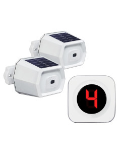 Alarma Inalámbrica Solar SavvyMate con 2 Sensores y Receptor