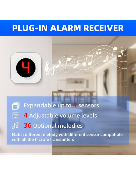Alarma Inalámbrica Solar SavvyMate con 2 Sensores y Receptor