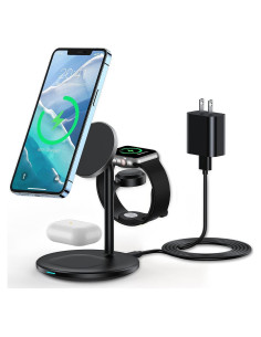 Estación de Carga Inalámbrica 3 en 1 XooFly con Adaptador 20W