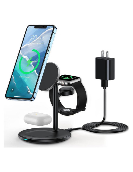 Estación de Carga Inalámbrica 3 en 1 XooFly con Adaptador 20W