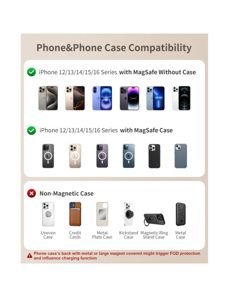 Estación de Carga Inalámbrica 3 en 1 XooFly con Adaptador 20W